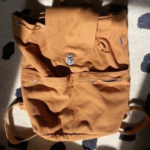 Baggu Canvas Backpack - Tan Brown Burnt Sienna